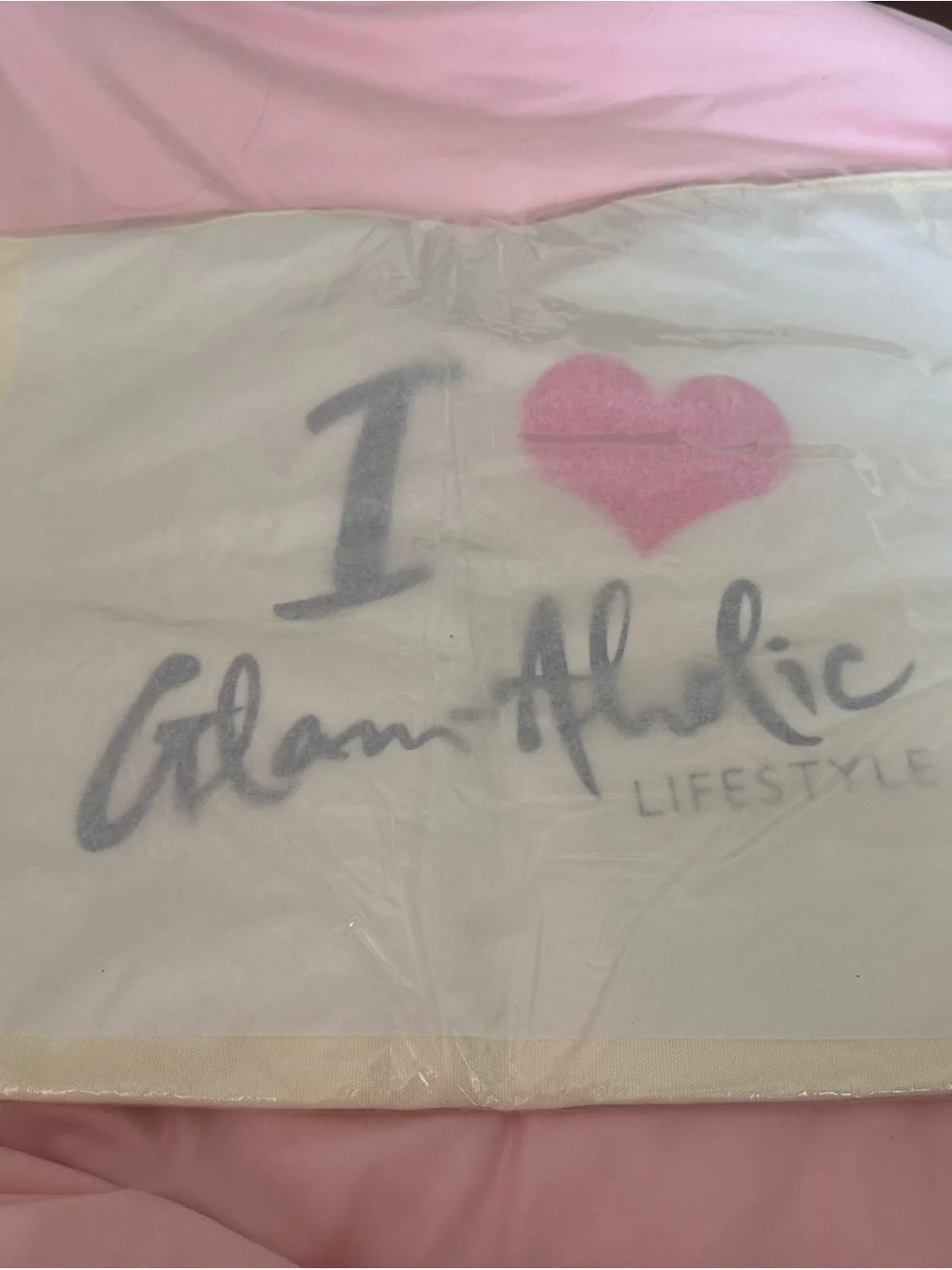 Glamaholic pink Canva bag